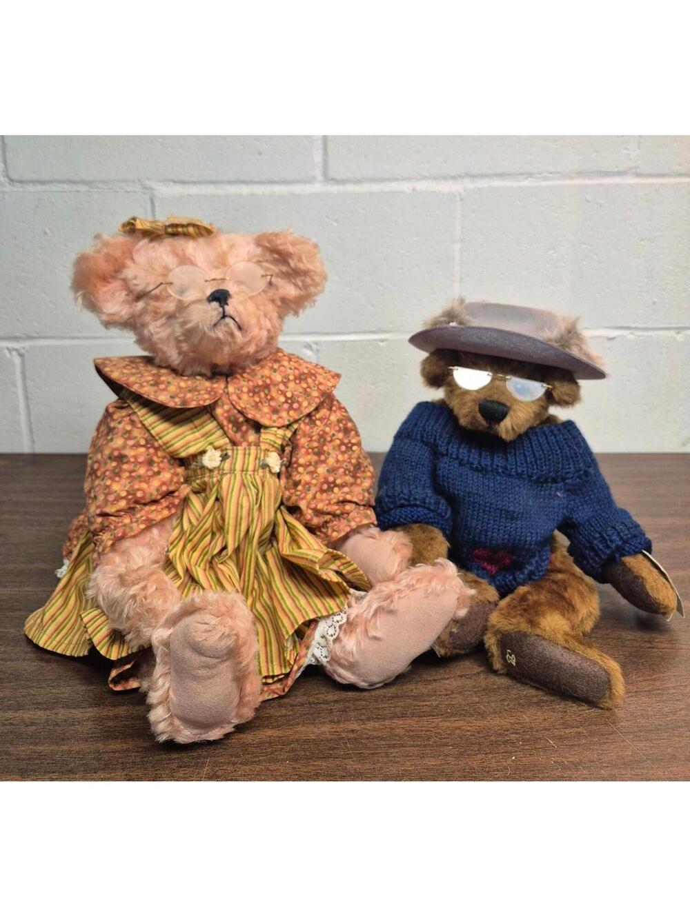 Ganz Cottage Collectibles Plush Bears - Vintage Style